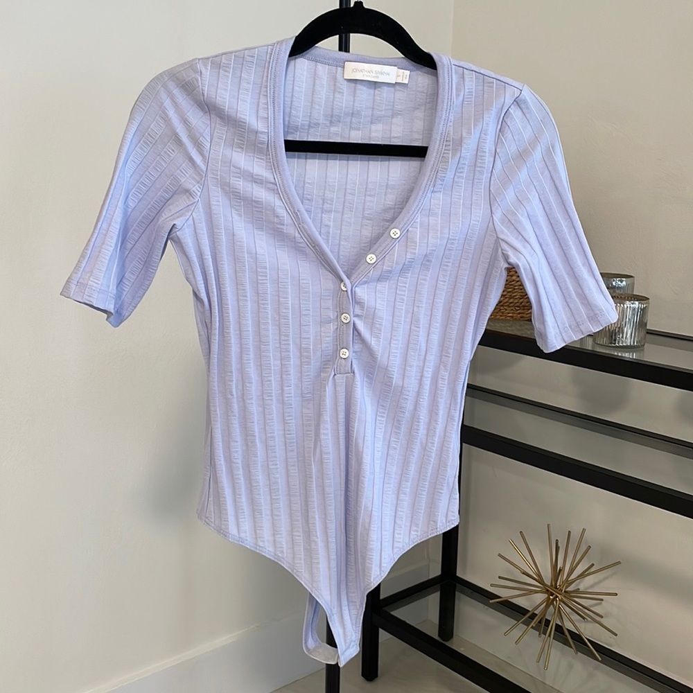 Jonathan Simkhai henley bodysuit size small